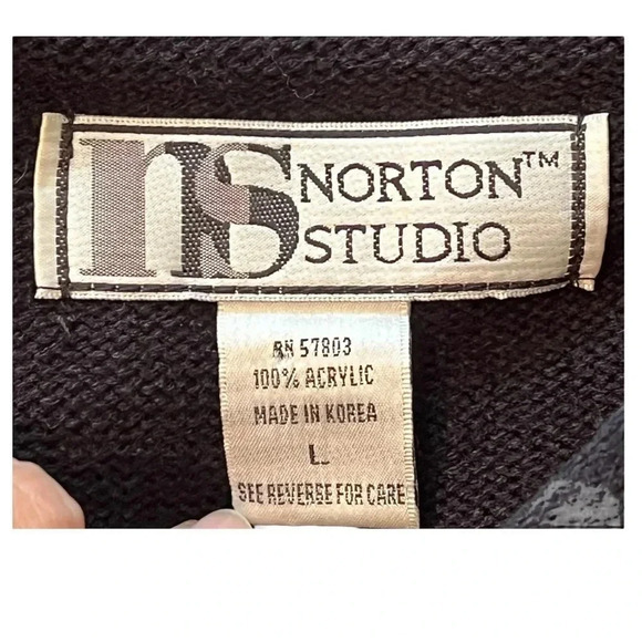 NORTON STUDIO GORGEOUS HOLIDAY SWEATER SNOWFLAKE PATTERN CHRISTMAS‎ SIZE LARGE - Picture 6 of 7